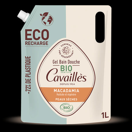 ROGE CAVAILLES Eco-Recharge HUILE MACADAMIA gel bain douche BIO 1L prix Maroc