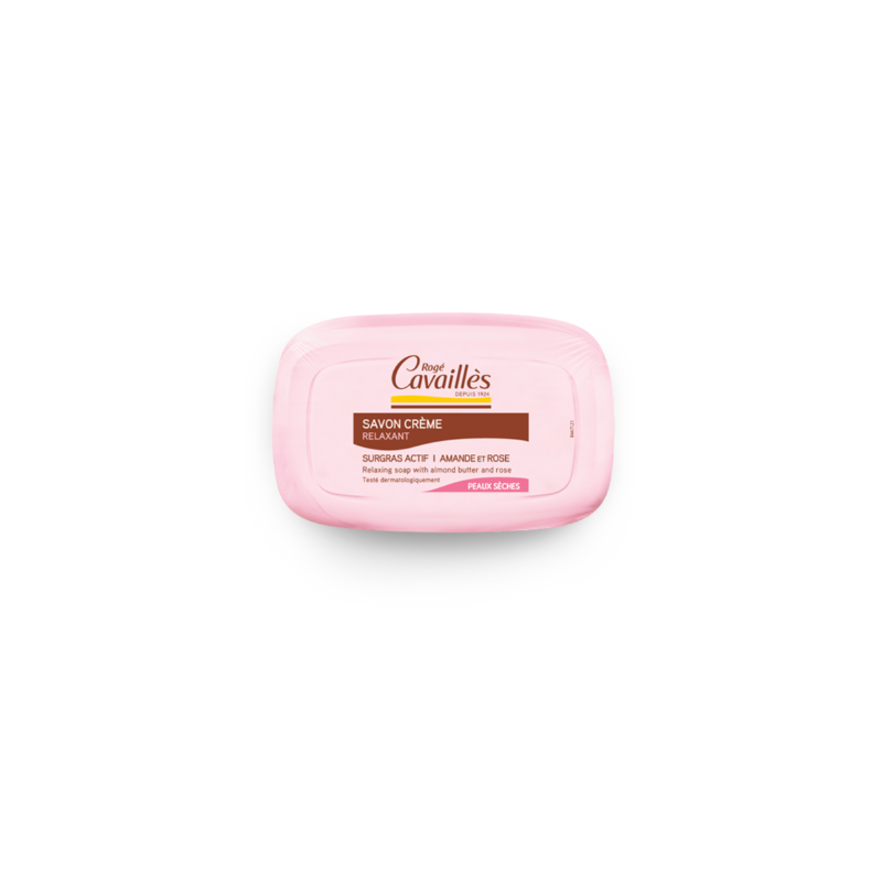 Roge Cavailles Relaxant Savon Crème Amande & Rose 115g