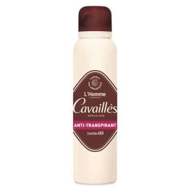 ROGE CAVAILLES DEODORANT SPRAY L'HOMME ANTI TRANSPIRANT CONTROLE 48 H 150 ML Parapharmacie prix Maroc