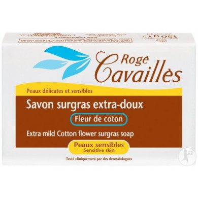 ROGE CAVAILLES SAVON EXTRA DOUX FLEUR DE COTON 250G Parapharmacie prix Maroc