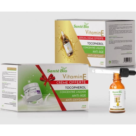 SANTE BIO PACK VITAMINE E SERUM VITAMINE E 10ML + CREME VITAMINE E 50G prix Maroc