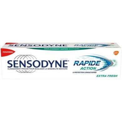 SENSODYNE RAPIDE ACTION EXTRA FRESH 75 ML prix Maroc