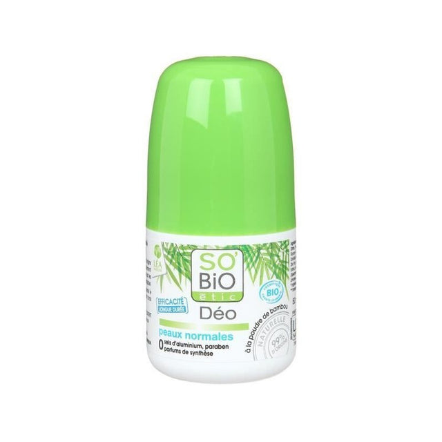 SO'BIO ETIC DEODORANT A LA POUDRE DE BAMBOU PEAUX NORMALE 50ML prix Maroc