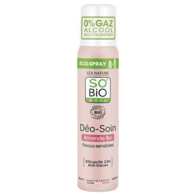 SO'BIO ETIC Déo-Soin Spray à l'Amande bio | 100 ml prix Maroc