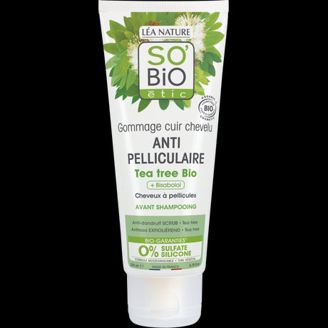SO'BIO ETIC GOMMAGE CUIR CHEVELU ANTI-PELLICULAIRE TEA TREE BIO 200ML prix Maroc