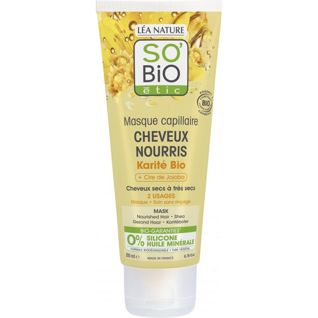 SO'BIO ETIC MASQUE KARITE ET CIRE DE JOJOBA 200ML prix Maroc