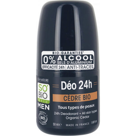 SO'BIO ETIC MEN DEODORANT CEDRE BIO 50ML prix Maroc