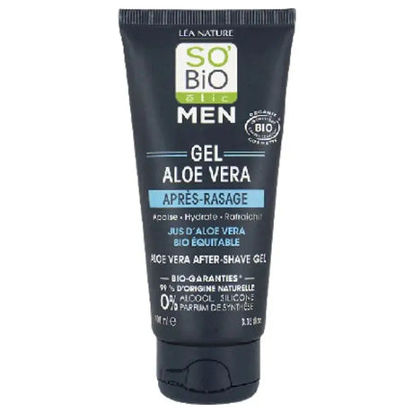 SO'BIO ETIC MEN Gel Aloe Vera Après-Rasage | 100 ml prix Maroc
