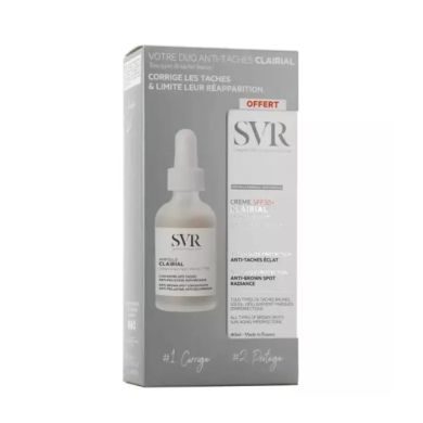 SVR OFFRE AMPOULE CLAIRIAL COMPLEXE DEPIGMENTANT + VITAMINE C 16% 30 ML + CLAIRIAL SPF 50 CREME 40ML OFFERTE Parapharmacie prix Maroc