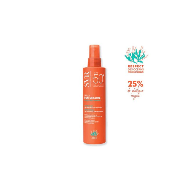 SVR Sun Secure- Spray Hydratant Ultra-Léger Invisible SPF 50+ 200 ml