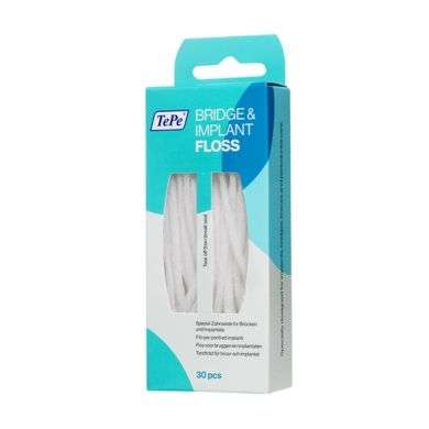 TEPE FILE DENTAIRE BRIDGE ET IMPLANT FLOSS 30 PIECES prix Maroc