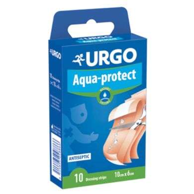 URGO AQUA PROTECT SERVIETTE ANTISEPTIQUE LAVABLE 10 BANDE 10 X 6 CM Parapharmacie prix Maroc