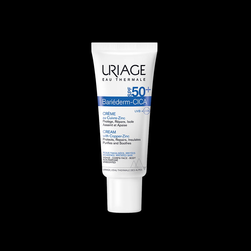 URIAGE BARIÉDERM-CICA crème spf 50+ au Cuivre Zinc | 40 ml