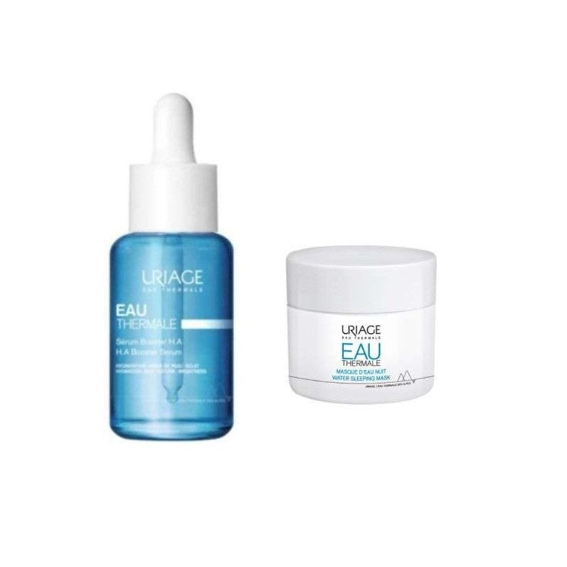 URIAGE COFFRET EAU THERMALE SERUM BOOSTER 30ML + EAU THEMAL MASQUE D'EAU NUIT 50ML