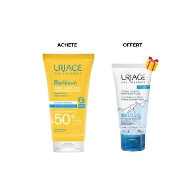 URIAGE OFFRE BARIESUN CREME HYDRATANTE SPF 50+ 50 ML + CREME LAVANTE 50ML OFFERTE Parapharmacie prix Maroc