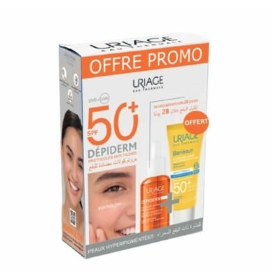 URIAGE OFFRE DEPIDERM SERUM ANTI TACHES BOOSTER ECLAT 30 ML+ BARIESUN SPF 50+ FLUIDE ANTI TACHE 40ML OFFERT Parapharmacie prix Maroc