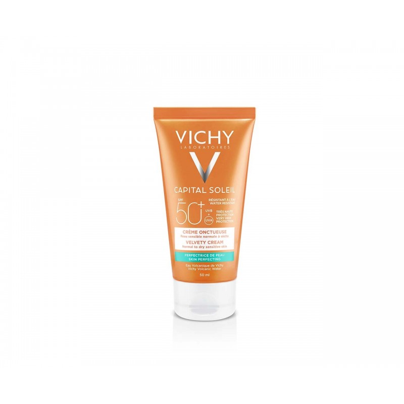 Vichy Capital Soleil Crème Onctueuse SPF50+ Peau Sensible Normale à Sèche | 50ml prix Maroc
