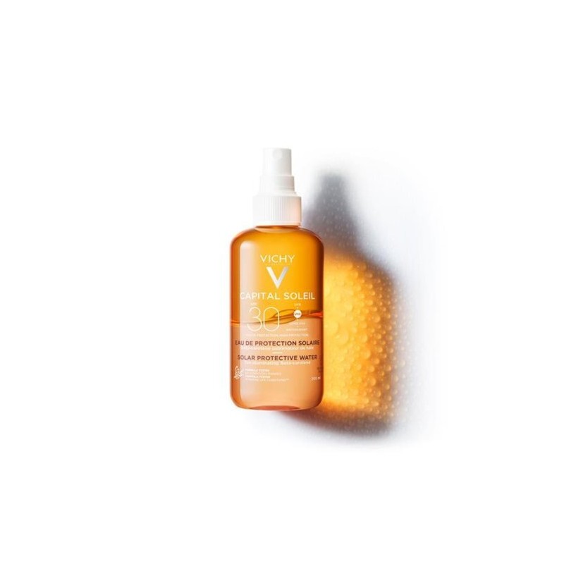 Vichy Capital Soleil Eau de Protection Solaire SPF30, photo du produit référence LMP2754, La Maison Para, prix Maroc, parapharmacie