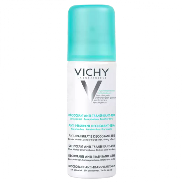 VICHY DEODORANT anti-transpirant 48H aérosol 125 ml prix Maroc