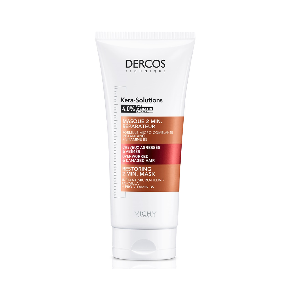 Packshot Vichy Dercos Kera-Solutions Masque Réparateur 2 minutes 200 ml