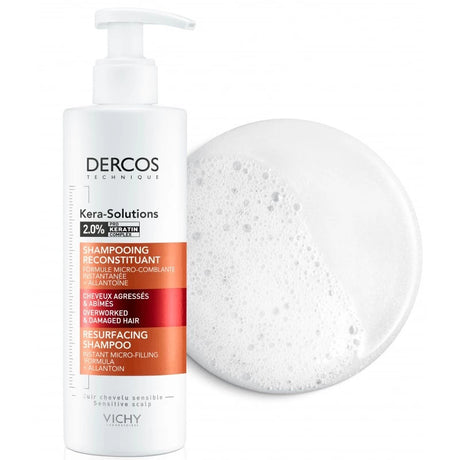 Vichy Dercos Kera-Solutions Shampoing Reconstituant Cheveux Secs et Abîmés | 250ml prix Maroc