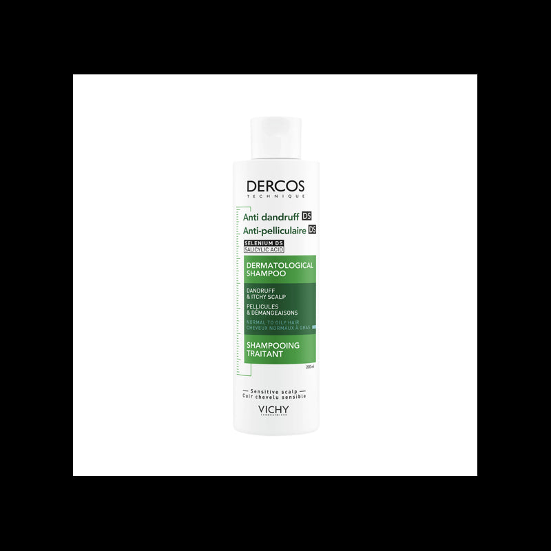 Vichy Dercos Shampoing Traitant Anti-Pelliculaire Cheveux Gras| 200 ml