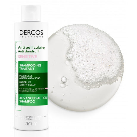 Vichy Dercos Shampoing Traitant Anti-Pelliculaire Sensitive Cuir Chevelu Sensible | 200ml prix Maroc