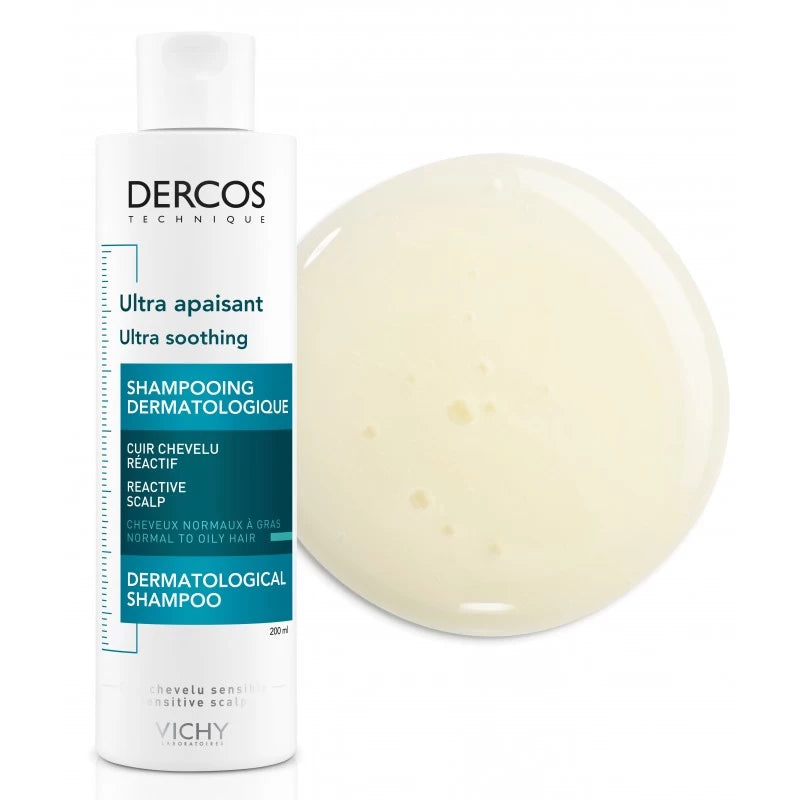 Vichy Dercos Shampoing Ultra Apaisant Cheveux Normaux à Gras | 200ml
