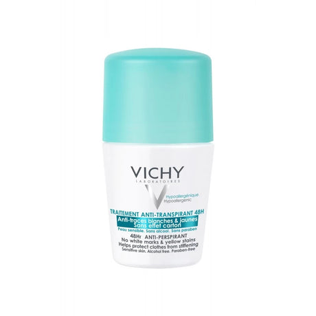 Vichy Dermo-Tolérance Déodorant 48H Anti-Traces Jaunes et Blanches Bille Peau Sensible | 50ml prix Maroc