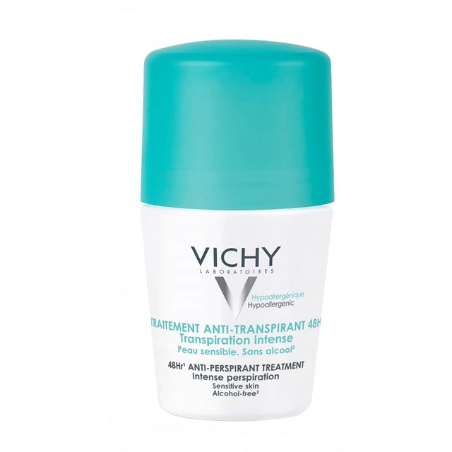 Vichy Dermo-Tolérance Déodorant Anti-Transpirant Intense 48H Bille Peau Sensible 50 ml, photo du produit — La Maison Para, prix Maroc, parapharmacie
