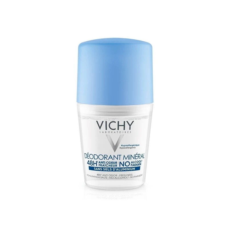 Vichy Dermo-Tolérance Déodorant Minéral 48H Bille Sans Sels d'Aluminium Peau Sensible et Réactive | 50ml