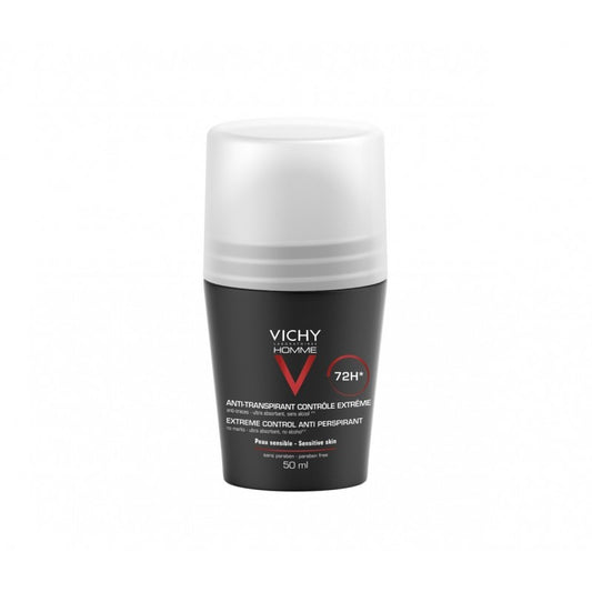 Vichy Homme Déodorant Bille Anti-Transpirant 72H Peau Sensible | 50ml - prix Maroc