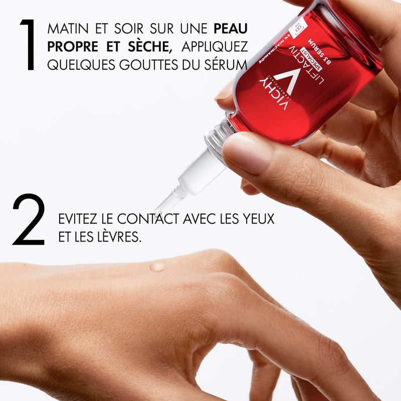 Vichy Liftactiv Specialist B3 Sérum anti-taches 30 ml, conseils d’utilisation — La Maison Para, prix Maroc, parapharmacie