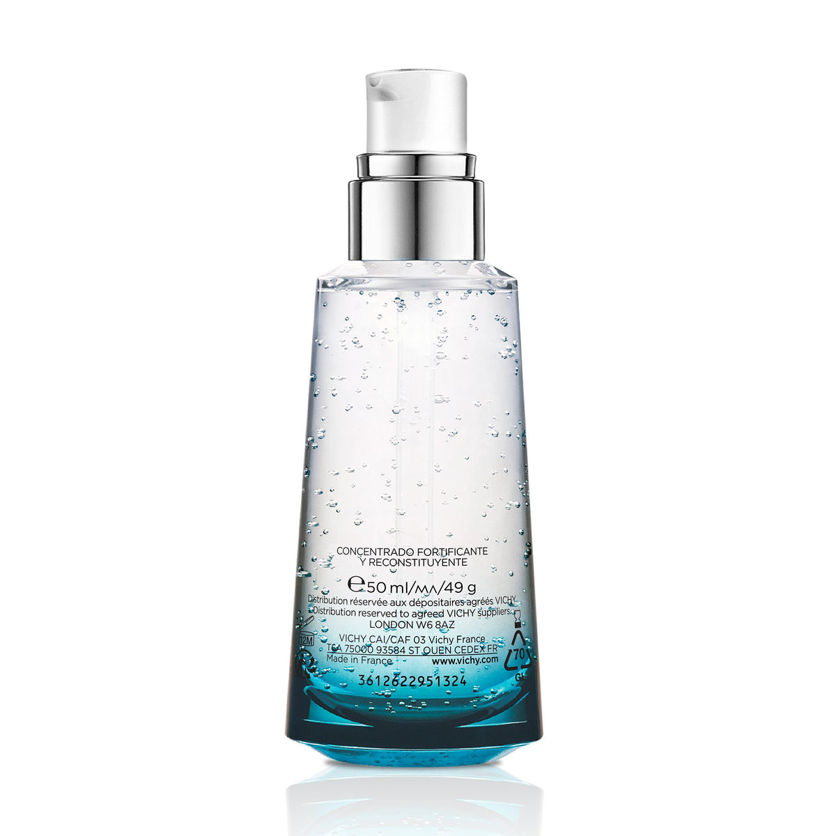 Vichy Minéral 89 Sérum Fortifiant 50 ml, vue arrière du flacon — La Maison Para, prix Maroc, parapharmacie