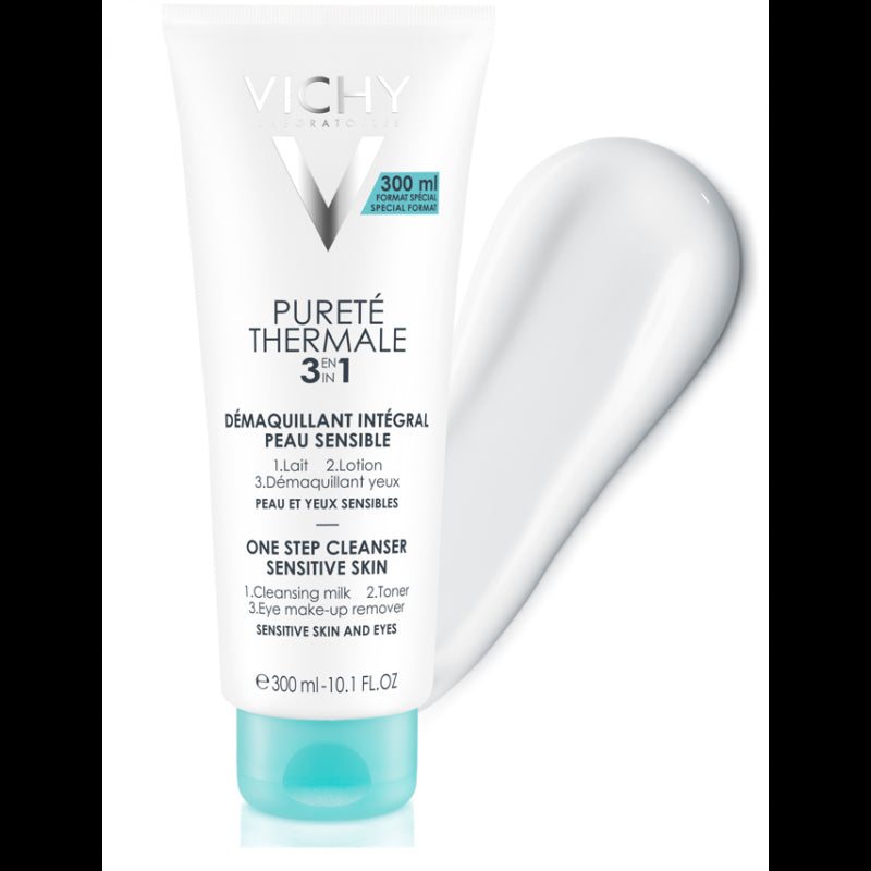 Vichy Pureté Thermale Démaquillant Intégral 3en1 Peau Sensible | 300ml