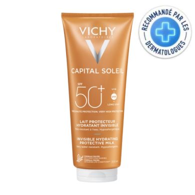 VICHY CAPITAL SOLEIL LAIT PROTECTEUR HYDRATANT INVISIBLE 300 ML SPF 50 + Parapharmacie prix Maroc