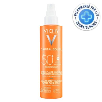 VICHY CAPITAL SOLEIL SPRAY FLUIDE INVISIBLE SPF 50+ 200ML prix Maroc