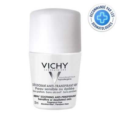 VICHY DEODORANT ANTI TRANSPIRANT 48H BILLE PEAU SENSIBLE OU EPILEE Parapharmacie prix Maroc