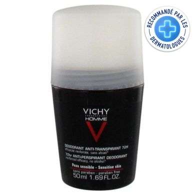 VICHY HOMME DEODORANT ANTI TRANSPIRANT 72 H ROLL ON 50 ML Parapharmacie prix Maroc