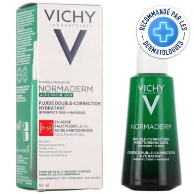 VICHY NORMADERM FLUIDE DOUBLE CORRECTION HYDRATANT 50 ML Parapharmacie prix Maroc