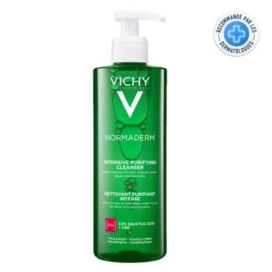 VICHY NORMADERM GEL PURIFIANT INTENSE PEAU GRASSE ET ACNEIQUE 400 ML prix Maroc