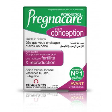 VITABIOTICS PREGNACARE CONCEPTION - 30 COMPRIMES Parapharmacie prix Maroc
