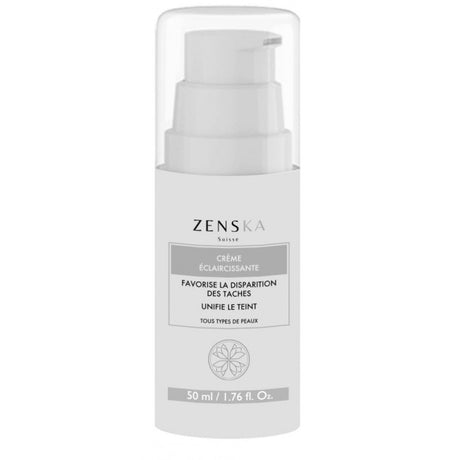 ZENSKA CRÈME ÉCLAIRCISSANTE 50ML prix Maroc